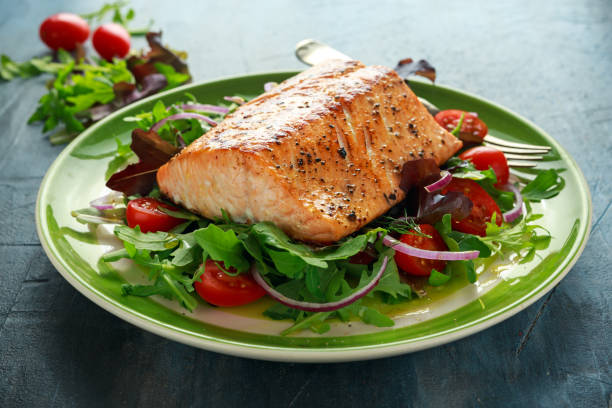 Ilustrasi Steak Salmon Panggang (foto: gemapos/ antara)